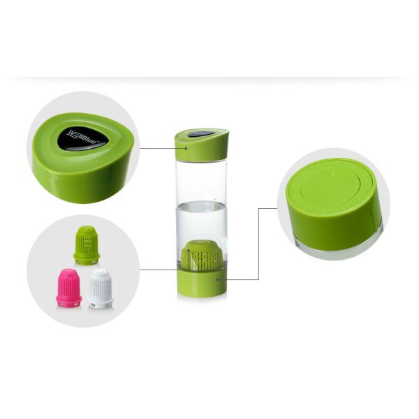 550ml BPA Free Wellblue Alkaline Ionized Water Bottles With Minerial Balls