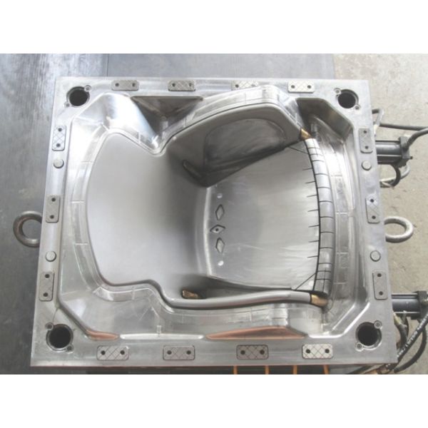 Chair Seat Plastic Injection Mould Back With Aluminum Legs Office Chair