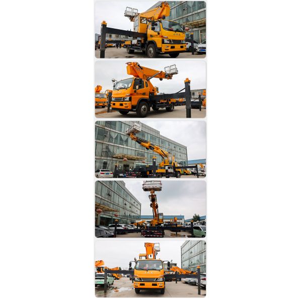 cheap price Jianghuai 40m aerial work vehicle telescopic boom Aerial work lifting equipment with basket