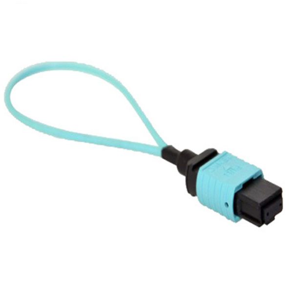 Optical MPO Fiber Connector OM3 MTP MPO Loopback SM MM Optic Cable