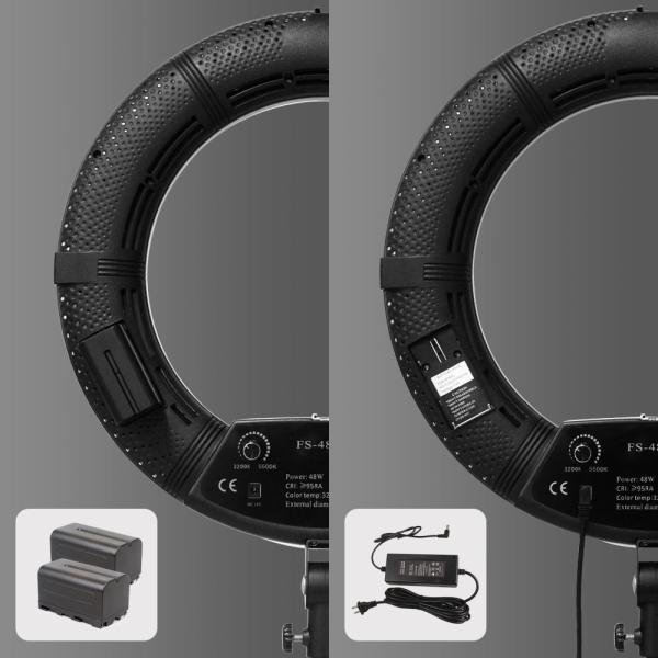 Fs-480 48w Yidoblo Portable Ring Light Fill Lamp Cell Phone Selfie Photographic Lighting