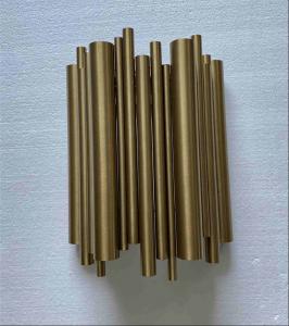 Quality Creative Design Modern Gold Tube LED Wall Sconces For Living Room for sale