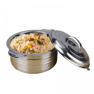 China Stainless Steel Double Wall Stock Pot 410 Lunch Box Food Container Storage with Lid on sale