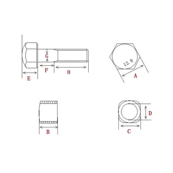 Bolt&Nut High Tensile Track Bolts And Nuts 144-32-21342 For Dozer Parts Excavator Bolt And Nut
