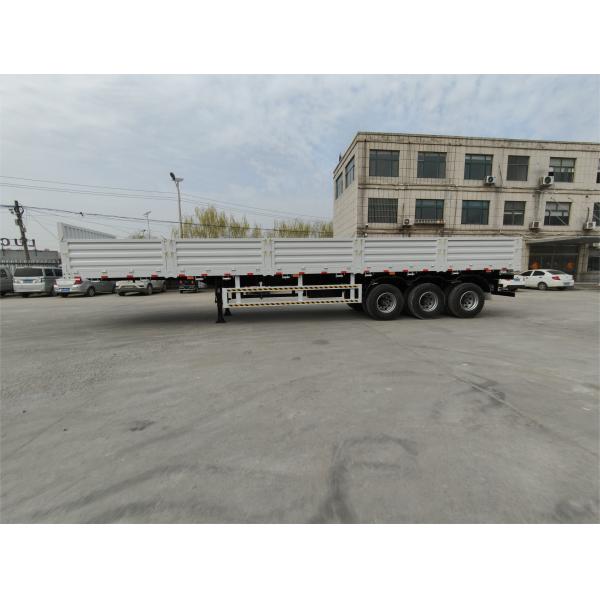 CIMC 12400*2500*2000mm Curb weight 7T 12.4M 3 Axle 10pcs leaf spring 19T single action outrigger 40T payload Stake Semi Trailer