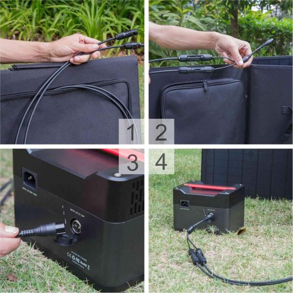 Foldable Portable Solar Panel 120W Sunpower Solar Charging Panel For Outdoor Camping