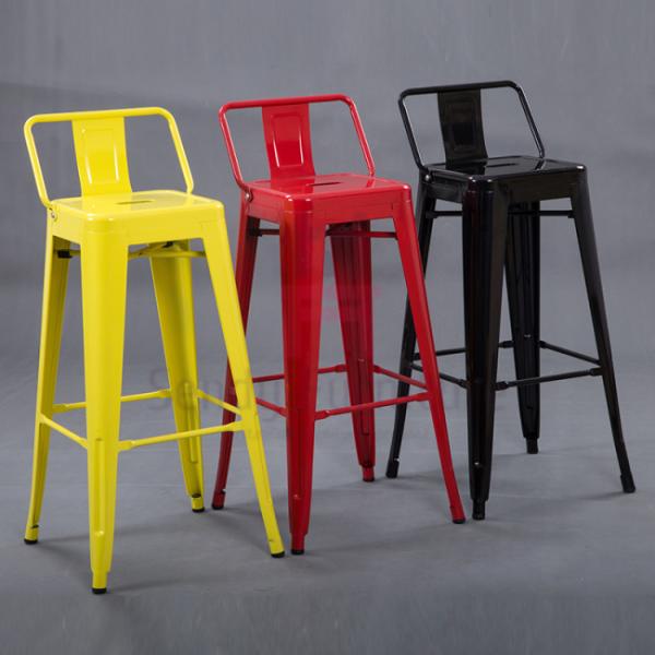 Tolix Metal Chairs Restaurant Bar Stools Industrial Style Indoor / Outdoor