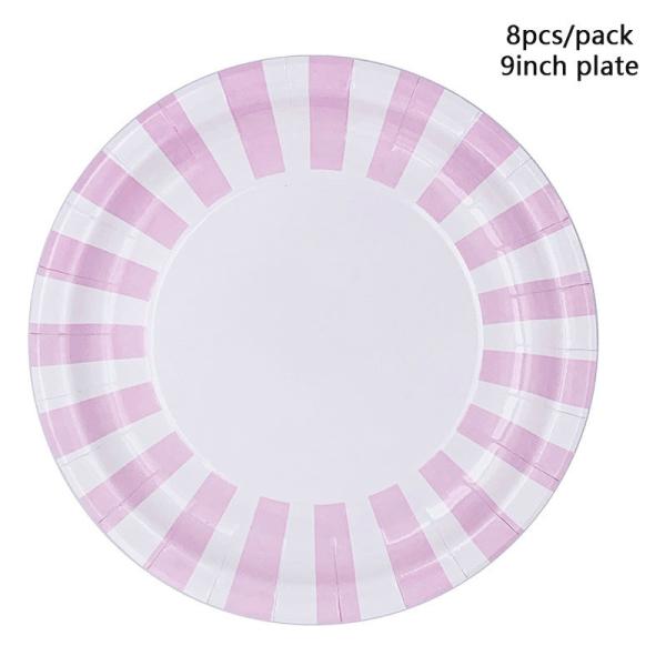 Pink And Gold Girls Elegant Fancy Girls Easter Disposable Party Tableware