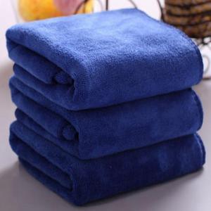 China Lint Free Microfiber Navy Blue Towels Organic Bath Towels For Yoga Shower on sale