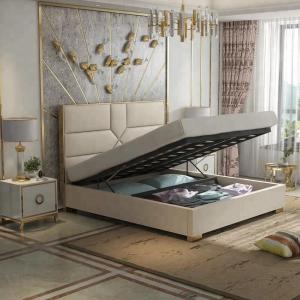 Solid Wood Slat Double Standard Bed