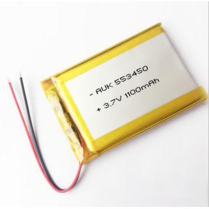 Quality ODM Lithium Polymer Battery Lightweight 3.7V 1100mAh LiPo Battery for sale