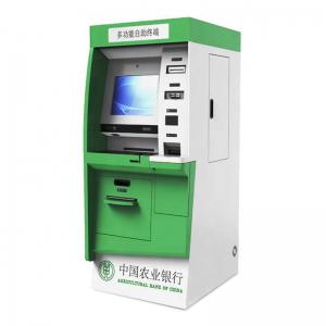 China Freestanding Weatherproof ATM Cash Machine Bank Deposit Machine Kiosk on sale