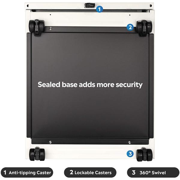 3 Drawer Steel Mobile Pedestal With WT Locking System