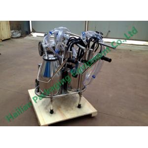 Movable Electric Goat Milker Two Buckets , portable milking machine