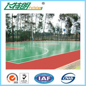 ISO Acrylic Sports Surfaces Recycled Flooring Materials Environmental Friendly