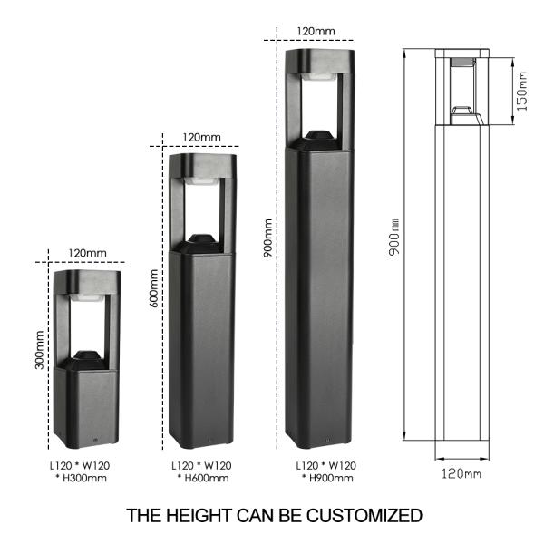 Outdoor Led Waterproof Garden Light Frosted diffuser AC Powered For Path Courtyard Garden Decoration Use
