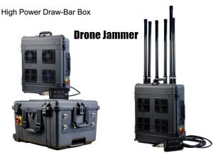 Quality Draw - Bar Box Drone Signal Jammer Portable With 360 Watts , 1000m Jamming Range for sale