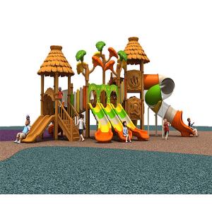 Quality Residential Kids Plastic Playground Equipment Antistatic Antiskid Crackproof for sale