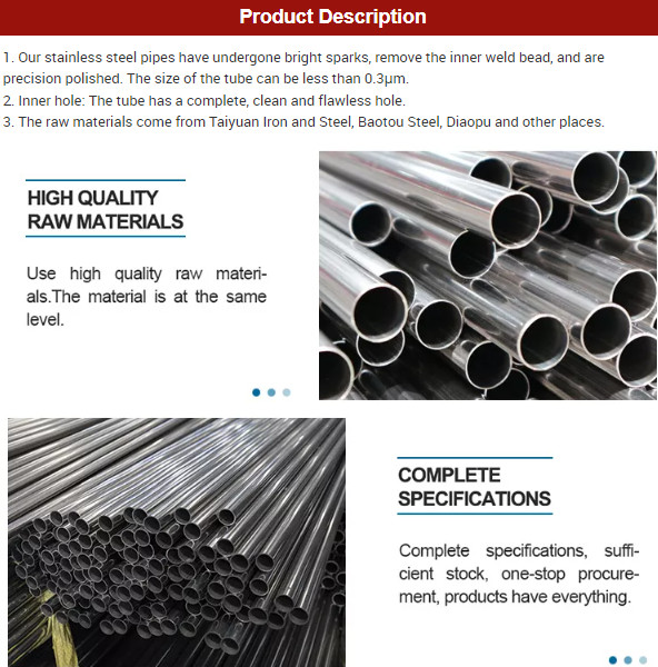 201 430 304 Stainless Steel Rectangular Tube Hollow Stainless Steel Square Pipes