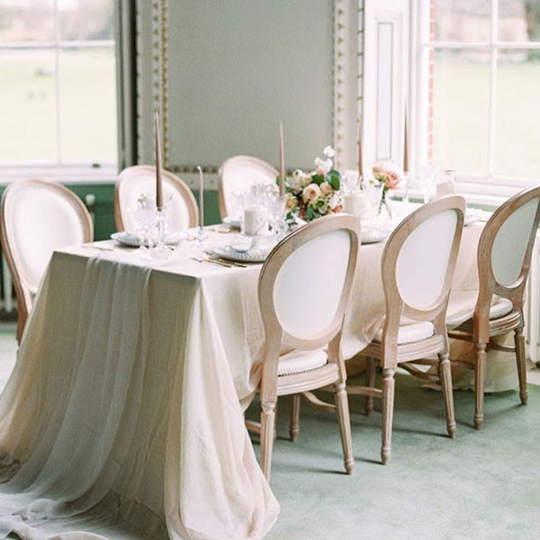 Louis Banquet Dining Chair 100cm Wedding XVI Round Back Estates Garden