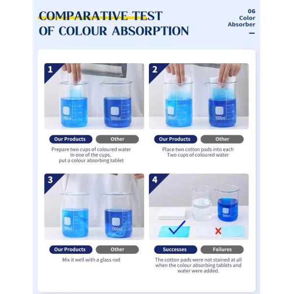 Natural OEM Dye Trapping Sheets Fragrance Free Washing Machine Color Catcher