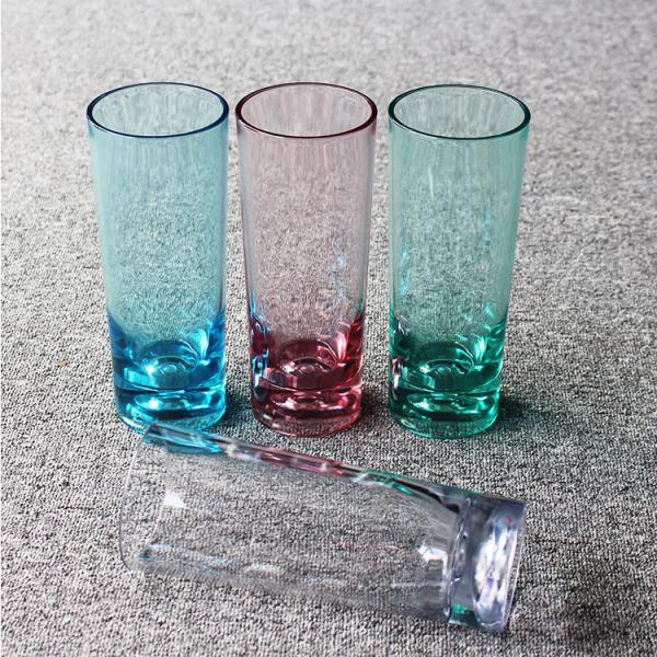 15oz SAN Plastic Hi Ball Glasses Drinking Cup Stain Resistant