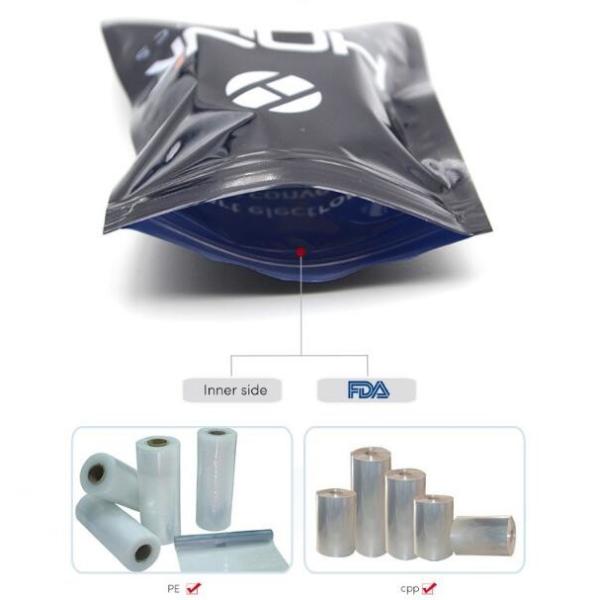 printed mini k bags for cosmetic puff automatic zipper bag