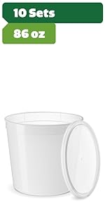 86 oz 10 sets tubs