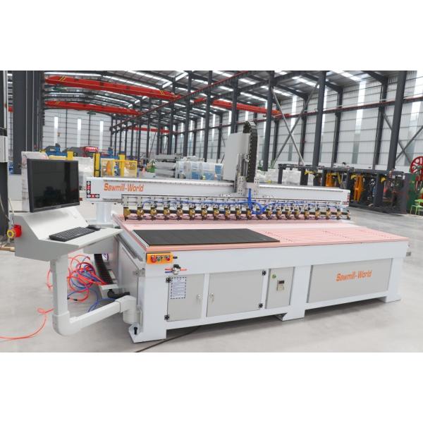 Studio Interior / Pet Wood Slat Wall Soundproof Acoustic Fluted Wall Automatic Panel Nailing Machine