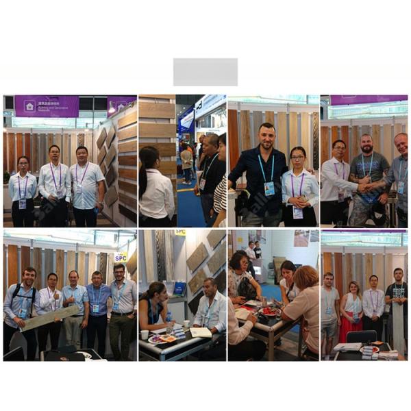 Waterproof SPC Flooring Click Lock Light Gray PVC Stone Plastic Floor Tiles for Indoor