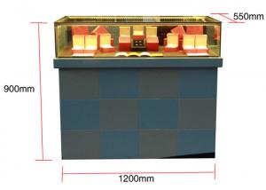 China Rectangle Shape Flat Pack Plinth With Glass Cabinet , Jewelry Watch Shop Display on sale