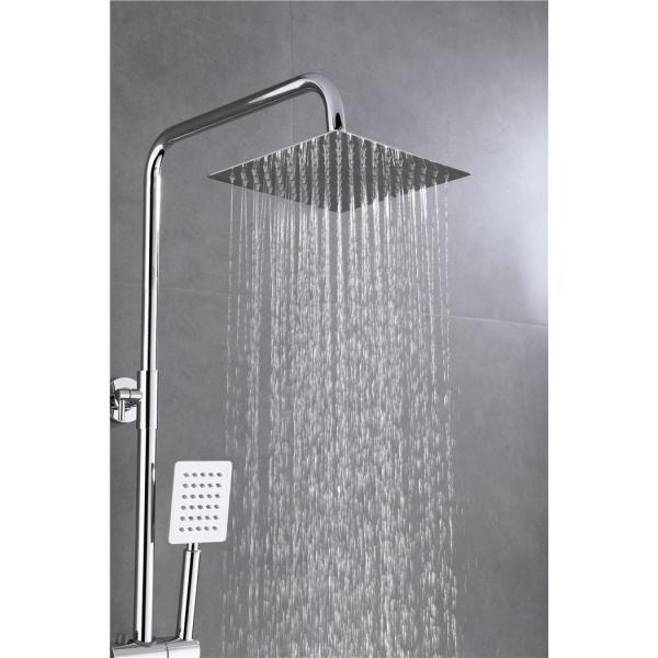 Liftable Shower Head Kit Cold Hot Water Faucets Brass Chrome Body 1.5m Soft Tube