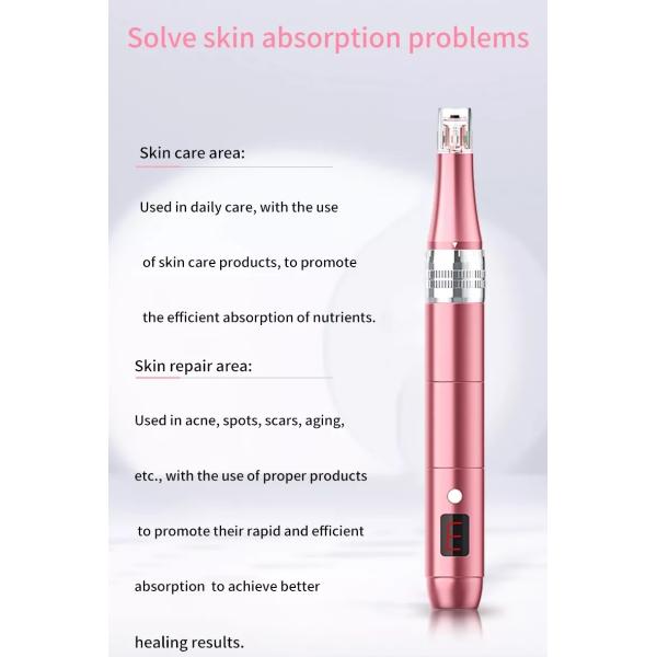 Professional Wireless Microneedling Pen- Adjustable Micro Needling Professional Derma Pen Microneedle Machine