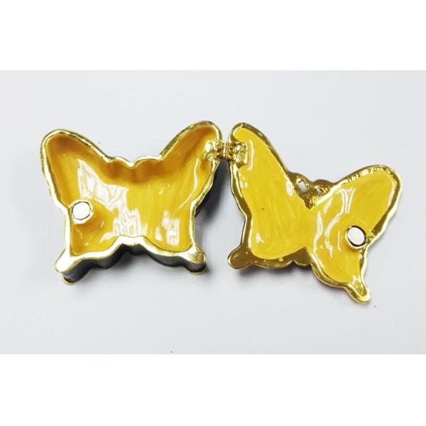 Design Cute Love Butterfly Round Metal Small Jewelry Boxes