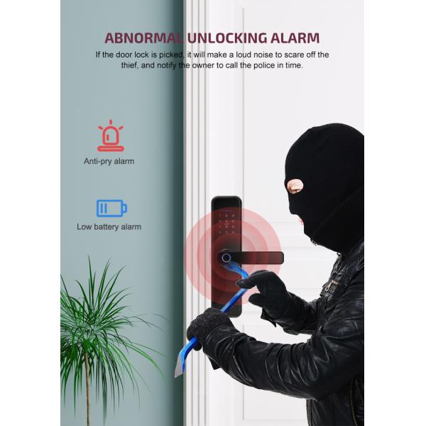 Fingerprint Cylinder Smart Wifi Door Lock Double Tuya Access Wifi Fingerprint Door Lock