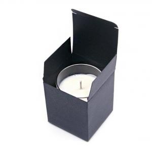 Quality black candle gift box  Custom tuck black candle paper box  cardboard candle color box for sale