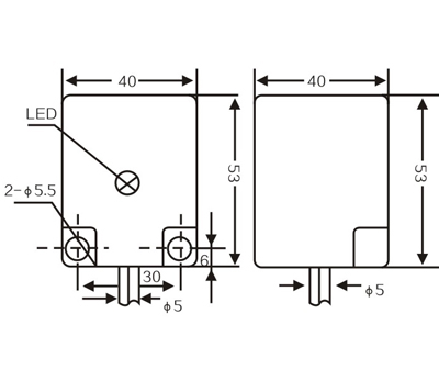 A3 iron LMF10 Inductive Proximity Sensor Adjustable , 2 Wire Proximity Switch Oilproof
