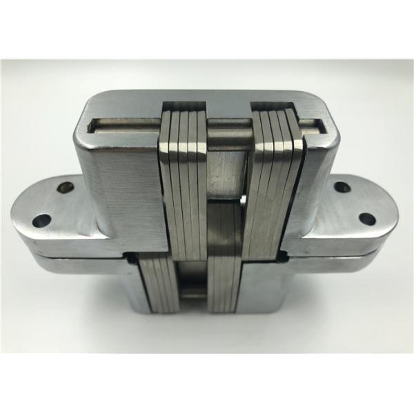 Chrome Zinc Alloy Heavy Duty Hidden Door Hinges For 50mm Wooden Door