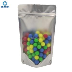 Quality Laminated Clear Mylar Stand Up 16 Oz Stock Packaging Bags for sale