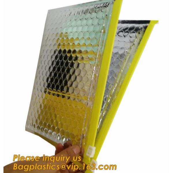 air mail metallic holographi rose gold bubble padded mailer / Zip lockk bubble bag/ slider bubble bag,Holographic Factory