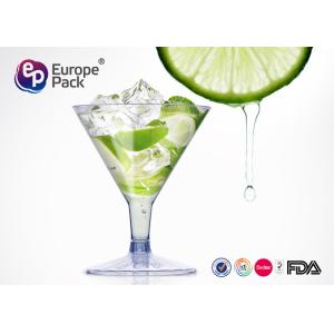 Buy cheap Rectangle 138Ml PS Elegant Plastic Champagne Flutes Environmental Friendly from wholesalers