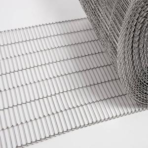 Quality Flat Flex Wire Mesh 304SS Metal Conveyor Belt Mesh For Bread Baking for sale
