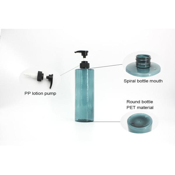 Transparent Cylinder 700ml Lotion Shampoo Pump Bottles