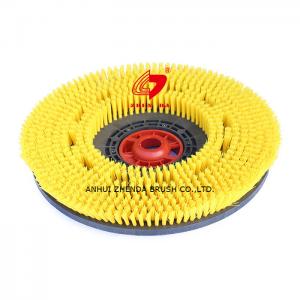 Quality PP Filament 14 Inch Round Scrub Brush For Floor Scrubber for sale