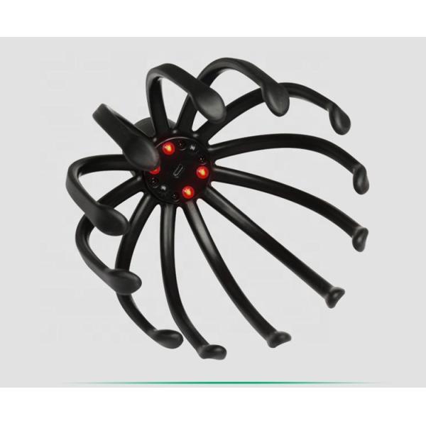 Black Octopus Claw Scalp Massager Handheld Electric Octopus Scalp Massager