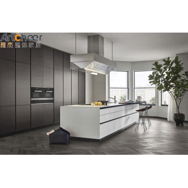 Kabinet Kitchen Cabinet Aluminium Profile Modern Design Furniture with E0 Grade HPL Material