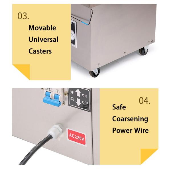 Vacuum Packing Machine DUOQI DZ-350 for Meat Fish Paste Sealing in Retail Market