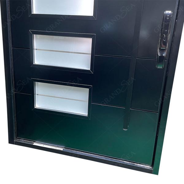 American Style Entrance Door Security Door Aluminum Glass Door