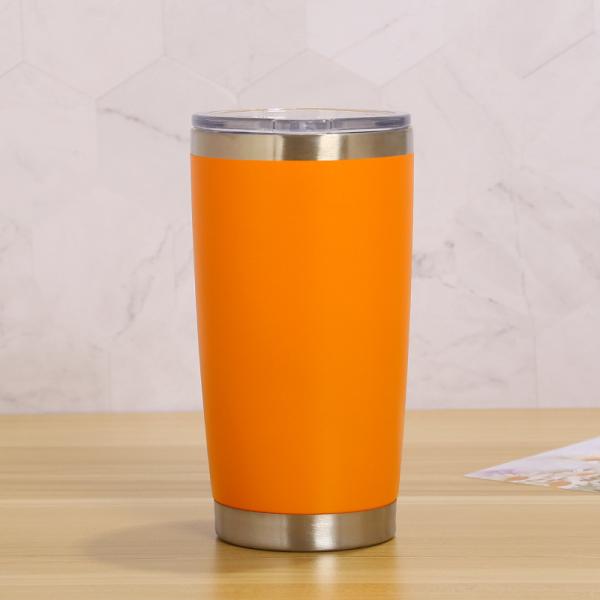 20Oz Travel Tumbler Cup Double Wall Vacuum Insulated Stainless Steel Coffee Cup With Lid