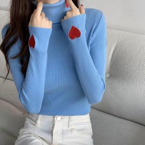 China Autumn Winter Women Knit Sweater , High Neck Knit Sweater on sale
